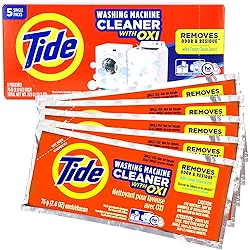 Washing Machine Cleaner by Tide for Front and Top Loader Washer Machines, 5ct Box Packaging May Vary