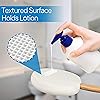 RMS 17.5 Long Lotion Applicator with 4 Pads - Long Handle for Easy Reach and Self Application of Body Wash - Shower Brush for Both Men and Women Travel Bag Included