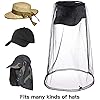 2 Pack Mosquito Head Net Face Mesh Net Mesh Head Protecting Net for Outdoor Hiking Camping Climbing Walking Mosquito Fly Bugs
