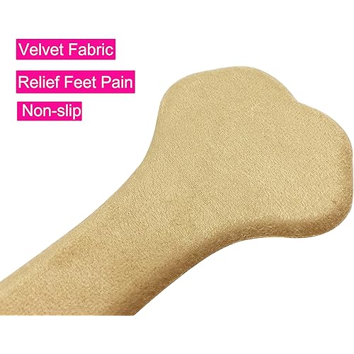 ERGOfoot Lady Gel-Velvety Insole for High Heels 34 High Heel Pain Relief Insoles Shoe Pads2 Pair