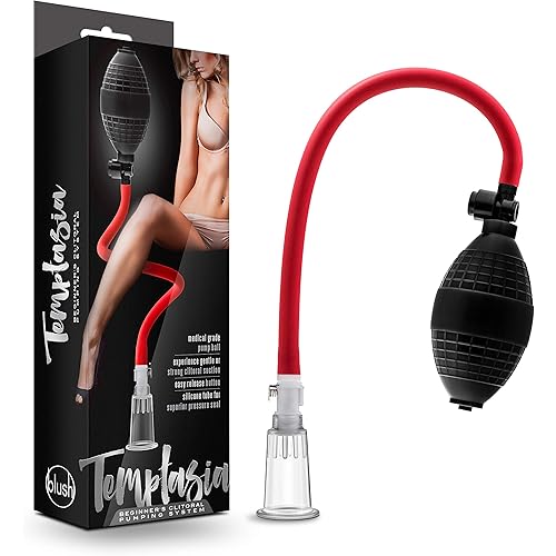 Blush Temptasia Beginners Clit Pump - Strong Suction Heightens Sensitivity - Nterchange System Compatible Means You Can Upgrade Your Pump - Kinky Pleasure Enhancing Sex Toy for Women