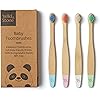 Wild & Stone Organic Baby Bamboo Toothbrush | Four Colours | Soft Fibre Bristles | 100% Biodegradable Handle | BPA Free | Vegan Eco Friendly Baby Toothbrushes