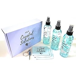 Eyeglass lens cleaning kit - including 3 anti-reflective lens cleaner solution, 3 microfiber cleaning cloths and a portable eyeglass repair kit - By Clear Crystal