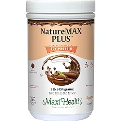 Maxi Health Naturemax Plus - Soy Protein - Chocolate - Diet & Energy Support - 1 lbs Powder - Kosher