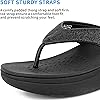 Women's Platform Flip Flop with Arch Support, Orthotic Flip Flops for Women, Plantar Fasciitis Sandals for Flat Feet, Comfort Thong Style Sandals by ERGOfoot