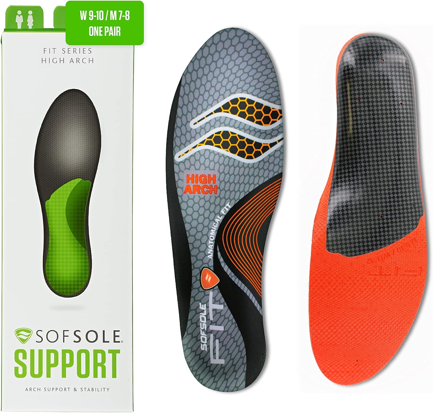 Sof Sole Insoles Unisex FIT Support Full-Length Foam Shoe Insert