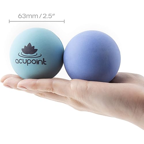 Acupoint Physical Massage Therapy Ball Set Acupoint Workout Cards & Exercise Cards Home & Gym Personal Physical Therapy Equipment and Training Work Out Programs for Women & Men