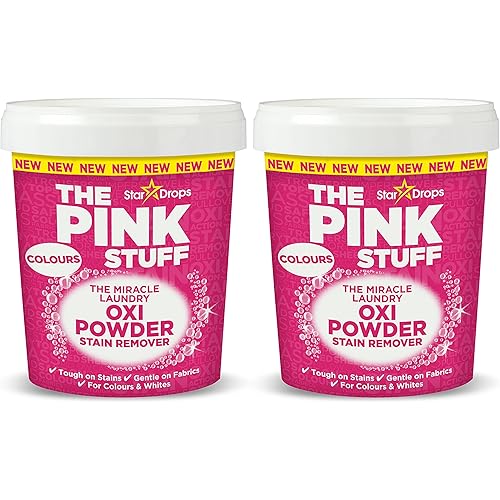 Stardrops - The Pink Stuff - The Miracle Laundry Oxi Powder Stain Remover For Color's Bundle 2 Color's Powder