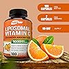 NutriFlair Liposomal Vitamin C 1600mg, 180 Capsules - High Absorption, Fat Soluble VIT C, Antioxidant Supplement, Higher Bioavailability Immune System Support & Collagen Booster, Non-GMO, Vegan Pills
