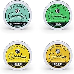 Cannadips Terpene Infused Nicotine-Free Dip Pouches | 4-Can Pack | Made In USA Variety Pack