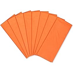 Papyrus Orange Tissue Paper for Birthdays, Kids Birthdays, Bridal Showers, Baby Showers and All Occasions 8-Sheets