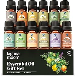 Essential Oil 20 10pc Gift Sets 12-Pack w Gift Box | Organic Essential Oils