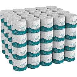 Georgia-Pacific Angel Soft ps 16880 White 2-Ply Premium Embossed Bathroom Tissue, 4.05" Length x 4.0" Width Case of 80 Rolls, 450 Sheets Per Roll