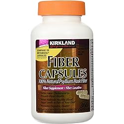 Fiber Capsules Kirkland Therapy for RegularityFiber Supplement, 360 capsules - Compare to the Active Ingredient in Metamucil Capsules