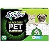 Swiffer Sweeper Pet, Heavy Duty Dry Sweeping Cloth Refills with Febreze Odor Defense, 32 Count
