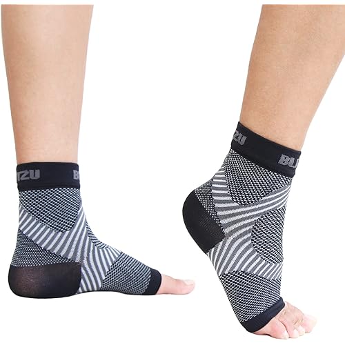 Ankle Brace Plantar Fasciitis Socks for Women Neuropathy Compression Ankle Socks Arch Support Socks Heel Spur Relief Products Leg & Foot Supports Night Sock Black S-M