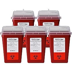 OakRidge Products 1 Quart Size Pack of 10 | Sharps Disposal Container