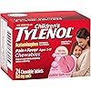 Tylenol Children's Chewables, Acetaminophen for Pain & Fever Relief, Bubble Gum, 24 ct