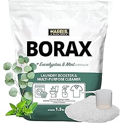 Harris Borax Laundry Booster and Multipurpose Cleaner, 1.5lb Eucalyptus Mint