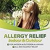 HealthA2Z® Allergy Relief | 60 Tablets | Cetirizine 10mg | All Day Allergy | Indoor & Outdoor | Relief from Itchy Throat, Sneezing, Runny Noses | Adults & Children