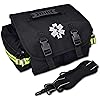 Lightning X Customizable Small Medic First Responder EMT Trauma Bag w Embroidered Name Patch - Black