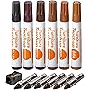 Katzco Furniture Repair Kit Wood Markers - Set of 13 - Markers and Wax Sticks with Sharpener - for Stains, Scratches, Floors, Tables, Desks, Carpenters, Bedposts, Touch-Ups, Cover-Ups, Molding Repair