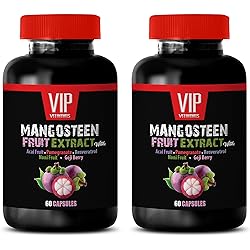 Blood Pressure lowering Products - Mangosteen Fruit Extract with ACAI Fruit, Pomegranate, RESVERATROL, NONI Fruit, Goji Berry - Elderberry Extract Pills - 2 Bottles 120 Capsules