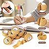 sansheng 1Inch Self Adherent Cohesive Wrap Bandages,Brown Athletic Tape for Wrist, Ankle, Hand, etc12 Pack