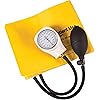 MABIS Disposable Arm Blood Pressure Cuff, Manual Sphygmomanometer, Single Use, Adult Size, Box of 5, Yellow