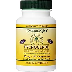 Healthy Orgins Pycnogenol Veg Capsules, 30 mg, 60 Count