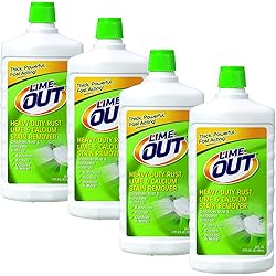 Lime Out Heavy-Duty Rust, Lime & Calcium Stain Remover, 24 Fl. Oz. Bottle, Pack of 4