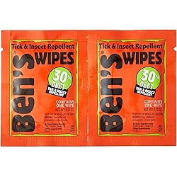 Ben's 30 Deet Mosquito Tick Insect & Bug Repellent Field Wipes - 24 Pack