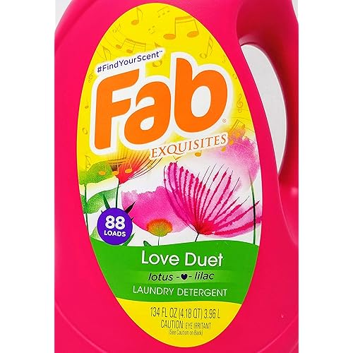 Fab Love Duet Liquid Laundry Detergent 134 oz
