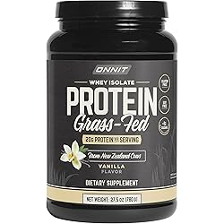 Onnit Grass Fed Whey Isolate Protein - Vanilla 30 Servings