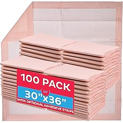 Premium Disposable Underpads 30”x36” Packed 4x25 Case Ultra Absorbent Chux Incontinence Bed Pads, Pet Training Pads X-Large 100Case