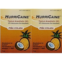 Beutlich LP Pharmaceuticals Hurricaine Topical Anesthetic Gel, Piña Colada, 1 Ounce- Pack of 2