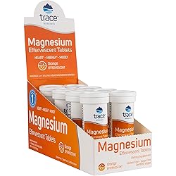 Magnesium Effervescent Tablets for Heart, Energy Mood Orange 1 Tube 10 Tablets