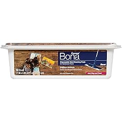 Bona Hardwood Floor Disposable Wet Cleaning Pads, 12ct