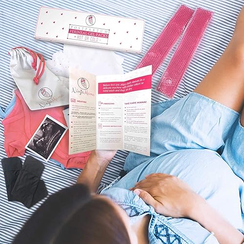 Postpartum Essentials Care Kit - Peri Bottle, Sitz Bath Soak & Perineal Ice Packs for Postpartum Care