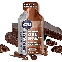 GU Energy Roctane Ultra Endurance Energy Gel, 24-Count Sea Salt Chocolate