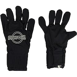 Fukuoku 910R-LG910L-LG Right and Left Handed Five Finger Vibrating Massage Glove Kit, Black, Large