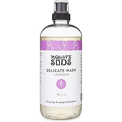 Molly's Suds Delicate Wash Liquid Laundry Soap | Concentrated, Natural and Gentle Formula | Earth Derived Ingredients | Lavender Scented, 16 fl oz