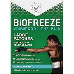 Biofreeze Pain Relief Patch, Large, 5 Patches