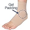 ZenToes Ankle Bone Protection Socks Malleolar Sleeves with Gel Pads for Boots, Skates, Splints, Braces - 1 Pair