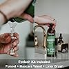 Cliganic USDA Organic Castor Oil, 100% Pure 16oz with Eyelash Kit - For Eyelashes, Eyebrows, Hair & Skin | Bulk, Natural Cold Pressed Unrefined Hexane-Free | DIY Carrier Oil