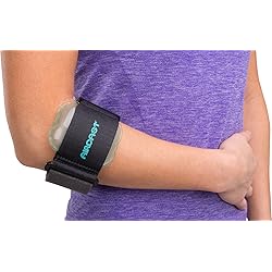 Aircast Pneumatic Armband: TennisGolfers Elbow Support Strap, Black