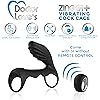 Doctor Love's Zinger Vibrating Rechargeable Cock Cage WRemote Control - Black