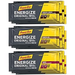 PowerBar Energize Original – ‘The Original’ Energy Bar for Endurance & Team Sports Athletes – Fueling Champions for 30 years: 12 x 55g Bars - Variety Pack