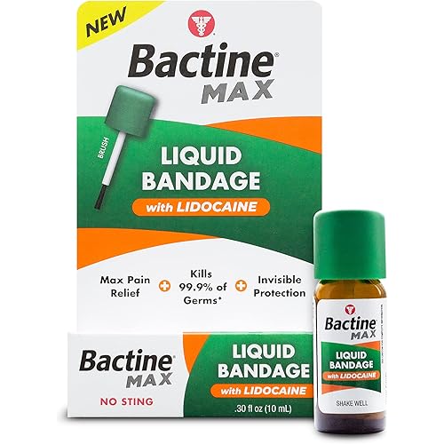 Bactine Max Liquid Bandage 0.30 fl oz, Pack of 3
