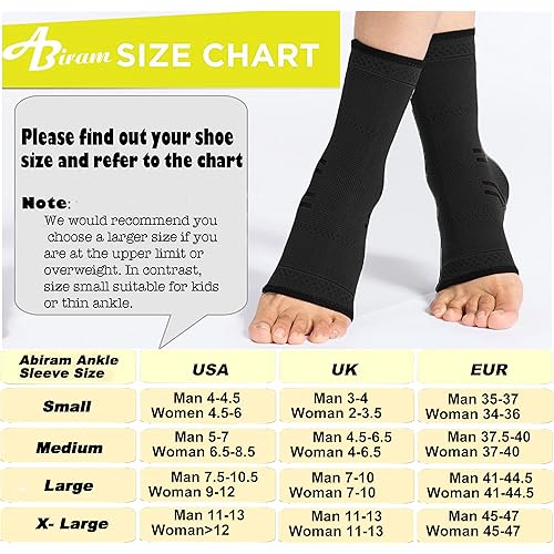 Jupiter Foot Sleeve Pair with Compression Wrap, Ankle Brace For Arch, Ankle Support, Football, Basketball, Volleyball, Running, For Sprained Foot, Tendonitis, Plantar Fasciitis